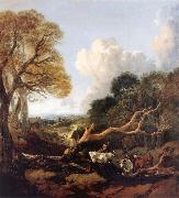 Thomas Gainsborough The Fallen Tree oil painting